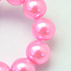 Baking Painted Pearlized Glass Pearl Round Bead Strands UK-HY-Q330-8mm-68-3