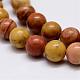 Natural Wood Lace Stone Beads Strands UK-G-D863-8mm-3