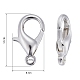 Zinc Alloy Lobster Claw Clasps UK-E106-S-3