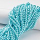 Glass Pearl Beads Strands UK-HY-6D-B12-4