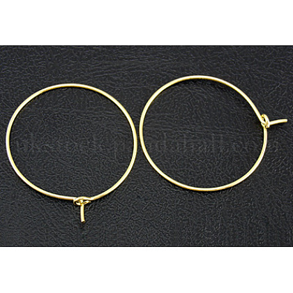 Brass Wine Glass Charm Rings Hoop Earrings UK-X-EC067-3NFG-1