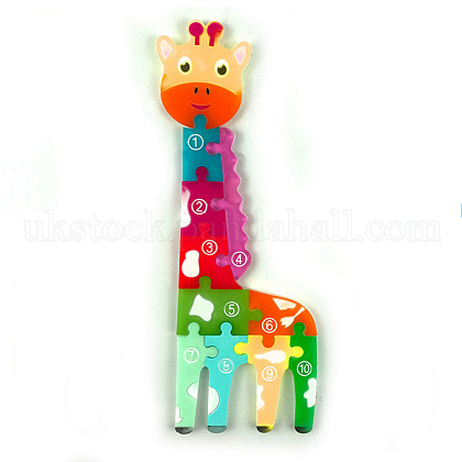 Giraffe DIY Puzzle Silicone Molds UK-DIY-G046-20-1
