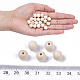 Natural Unfinished Wood Beads UK-WOOD-S651-A10mm-LF-4