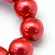 Baking Painted Pearlized Glass Pearl Round Bead Strands UK-HY-Q330-8mm-74-3