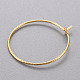 Brass Hoop Earrings UK-KK-T032-005G-4