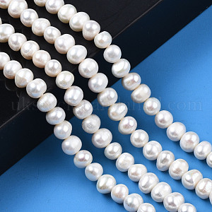 Natural Cultured Freshwater Pearl Beads Strands UK-PEAR-N013-06C