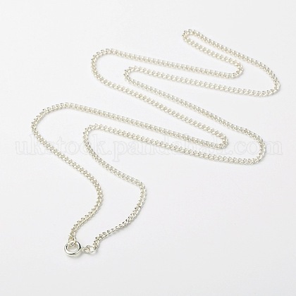 Iron Twisted Chains Necklace Making UK-NJEW-JN00687-1