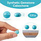 Synthetic Turquoise Cabochons UK-G-R416-12mm-44-3