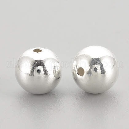 925 Sterling Silver Beads UK-STER-S002-15-4mm-1
