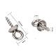 304 Stainless Steel Screw Eye Pin Peg Bails UK-STAS-E076-05-3