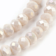 Electroplate Glass Beads Strands UK-X-GLAA-K027-FR-B02-3