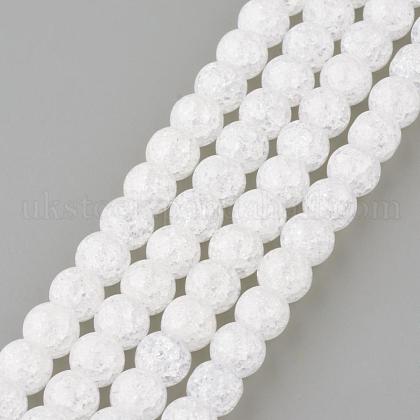 Synthetic Crackle Quartz Beads Strands&nbsp;UK-GLAA-S134-8mm-05-1