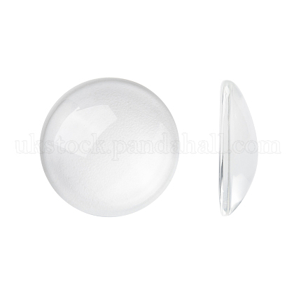 Transparent Glass Cabochons UK-X-GGLA-R026-20mm-1