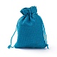 5 Colors Burlap Packing Pouches Drawstring Bags UK-ABAG-X0001-02-3