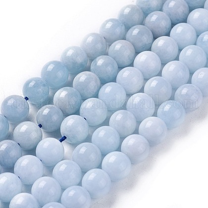 Natural Aquamarine Beads Strands UK-G-F641-02-A-1
