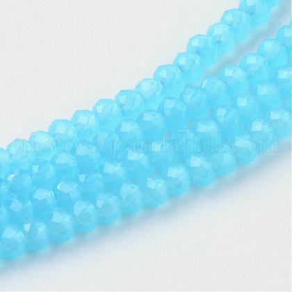 Imitation Jade Glass Beads Strands UK-GLAA-R135-2mm-37-1
