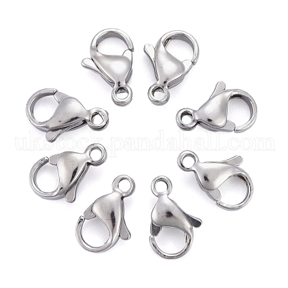 304 Stainless Steel Lobster Claw Clasps UK-STAS-AB11-1