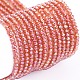 Electroplate Glass Beads Strands UK-EGLA-F149-FR-01-1