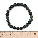Natural Moss Agate Beaded Stretch Bracelets&nbsp;UK-B072-5-5