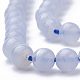 Natural Blue Chalcedony Bead Strands UK-G-R193-02-6mm-2