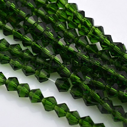 Faceted Bicone Glass Beads Strands UK-EGLA-P017-4mm-11-1