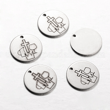 Spray Painted Stainless Steel Charms UK-STAS-I051-D04-1