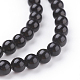 Natural Obsidian Beads Strands UK-G-G099-6mm-24-3