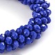Faceted Rondelle Glass Beaded Jewelry Making for Bracelets UK-BJEW-L517-A02-1