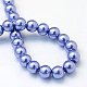 Baking Painted Pearlized Glass Pearl Round Bead Strands UK-HY-Q003-6mm-09-4