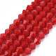 Opaque Solid Color Glass Beads Strands UK-GLAA-Q080-4mm-B13-1