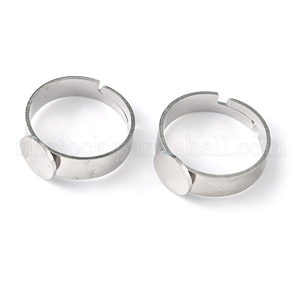 304 Stainless Steel Ring Shanks UK-X-STAS-B018-304-1