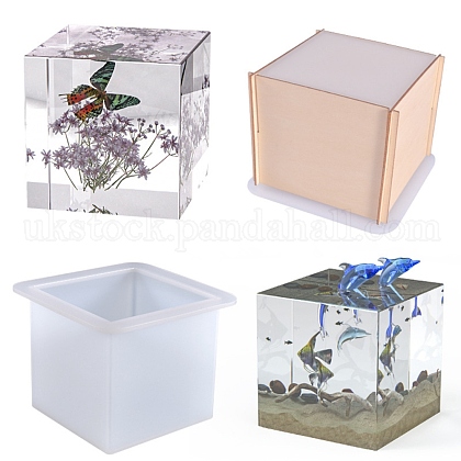 Cube Specimen Decoration Silicone Molds UK-DIY-L065-10-1