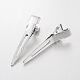 Platinum Plated Jewelry DIY Iron Alligator Hair Clip Findings UK-X-E524Y-2