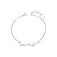 SHEGRACE Valentine's Day Sterling Silver Link Bracelets UK-JB48A-K-1