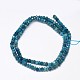 Faceted Rondelle Natural Apatite Bead Strands UK-G-F289-48B-3