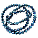 Electroplate Glass Beads Strands UK-GB8MMY-BL-K-2