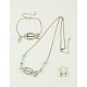 Glass Jewelry Sets for Christian: Necklaces & Bracelets & Ear Studs UK-SJEW-JS00463-02-1