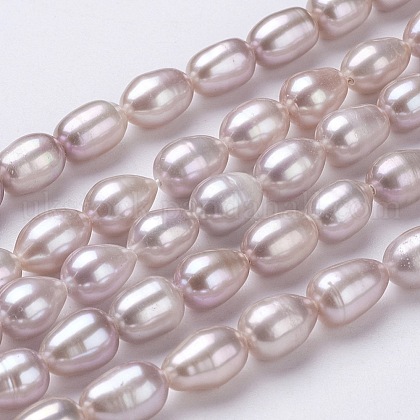 Natural Cultured Freshwater Pearl Beads Strands UK-PEAR-P002-48-1