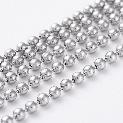 304 Stainless Steel Ball Chains UK-CHS-O001-C-04-1