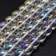 Electroplated Natural Quartz Crystal Beads Strands UK-G-K285-09-8mm-02-1