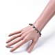 Non-magnetic Synthetic Hematite Beads Stretch Bracelets UK-BJEW-JB04659-05-3