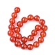 Natural Carnelian Beads Strands UK-X-G-C076-8mm-2A-3