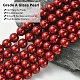 Eco-Friendly Dyed Glass Pearl Round Bead Strands UK-X-HY-A002-10mm-RB038-3
