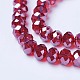 Electroplate Glass Beads Strands UK-EGLA-A034-T4mm-A06-3