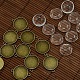 20mm Clear Domed Glass Cabochon Cover for Flat Round DIY Alloy Photo Connector Making UK-DIY-X0107-AB-FF-1