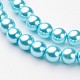 Glass Pearl Beads Strands UK-HY-10D-B12-K-2