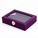 Wooden Rectangle Ring Boxes UK-OBOX-L001-06B-1