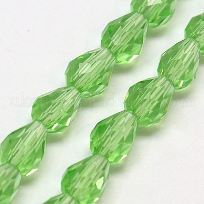 Glass Beads Strands UK-EGLA-E010-8x12mm-14-K-1