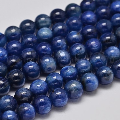 Grade A Natural Kyanite Quartz Beads Strands UK-G-UK0001-18-8mm-1