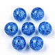 Transparent Crackle Acrylic Round Beads Strands UK-X-CCG-R002-12mm-03-2